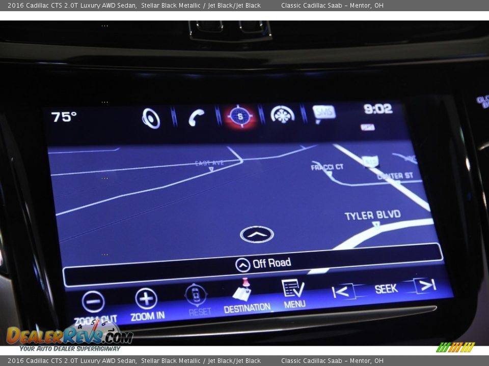 2016 Cadillac CTS 2.0T Luxury AWD Sedan Stellar Black Metallic / Jet Black/Jet Black Photo #10