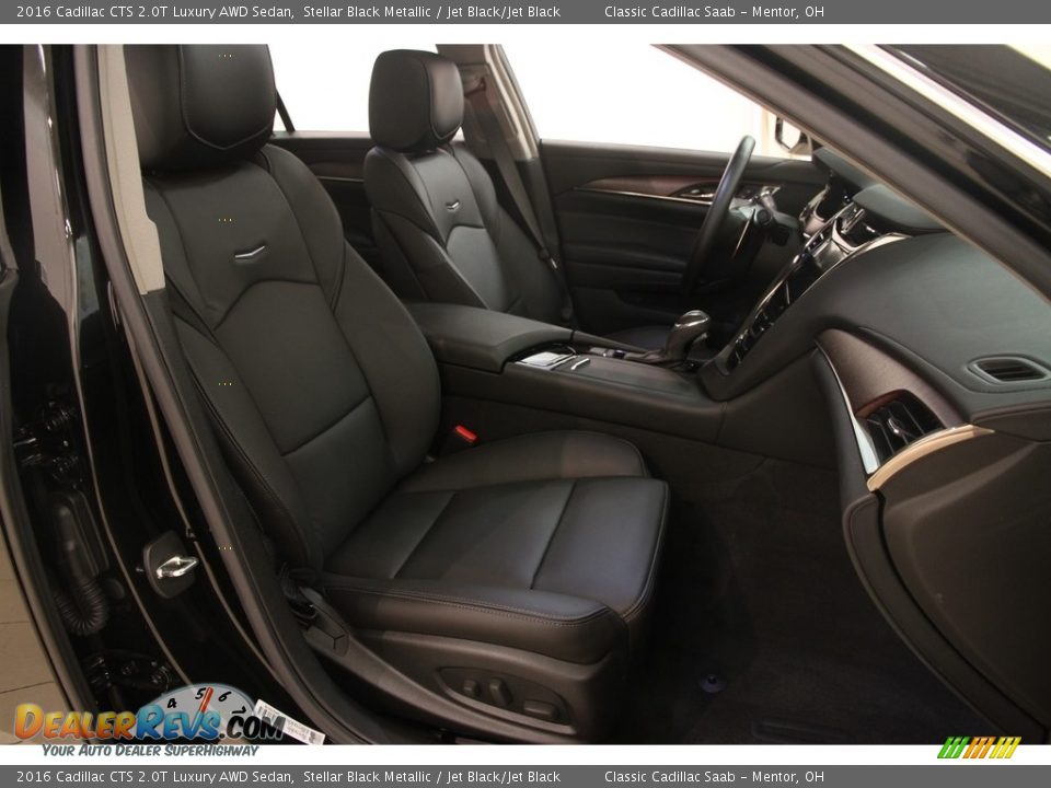 2016 Cadillac CTS 2.0T Luxury AWD Sedan Stellar Black Metallic / Jet Black/Jet Black Photo #13