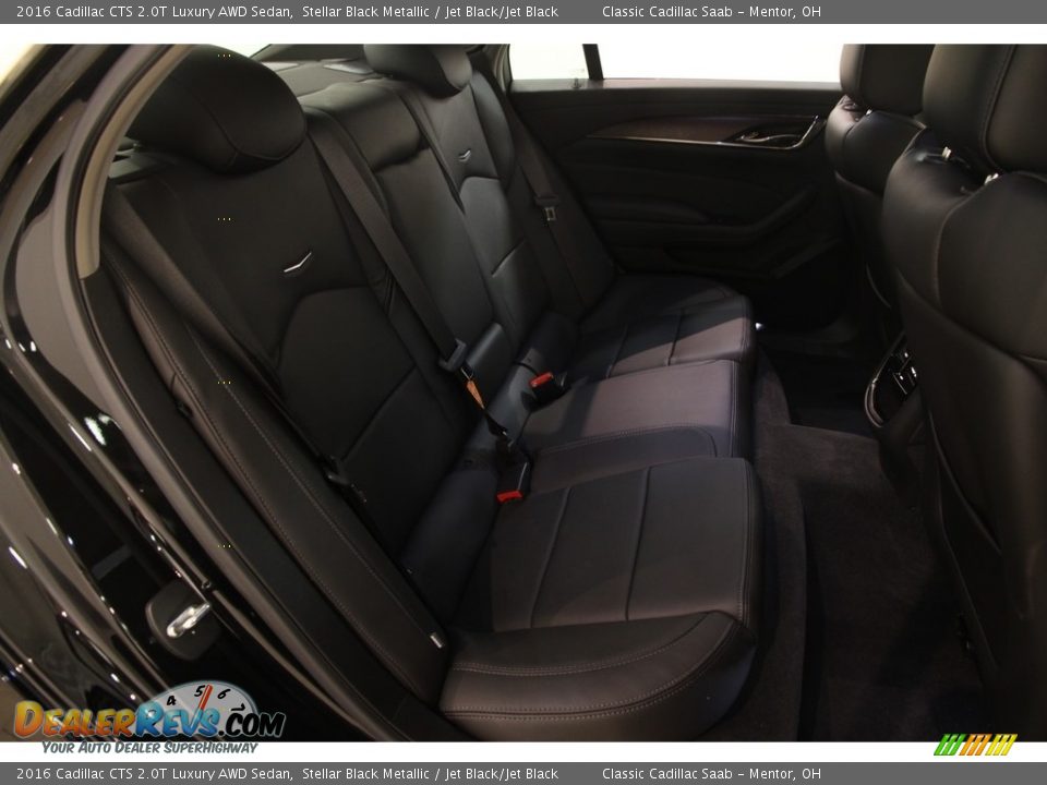 2016 Cadillac CTS 2.0T Luxury AWD Sedan Stellar Black Metallic / Jet Black/Jet Black Photo #14