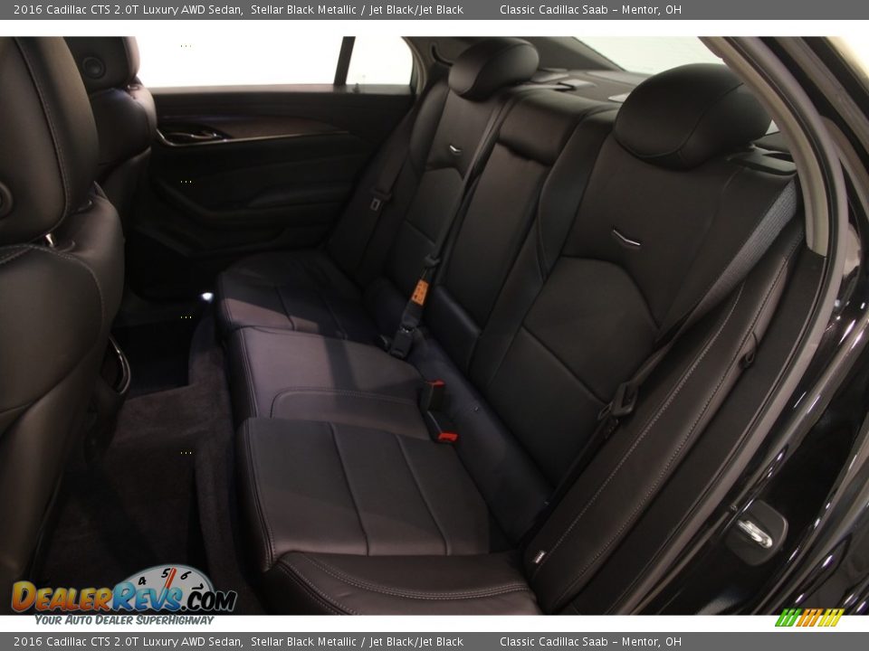2016 Cadillac CTS 2.0T Luxury AWD Sedan Stellar Black Metallic / Jet Black/Jet Black Photo #15