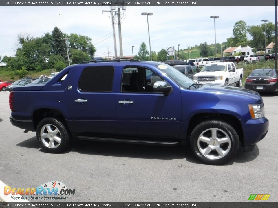 2013 Chevrolet Avalanche LS 4x4 Blue Topaz Metallic / Ebony Photo #9