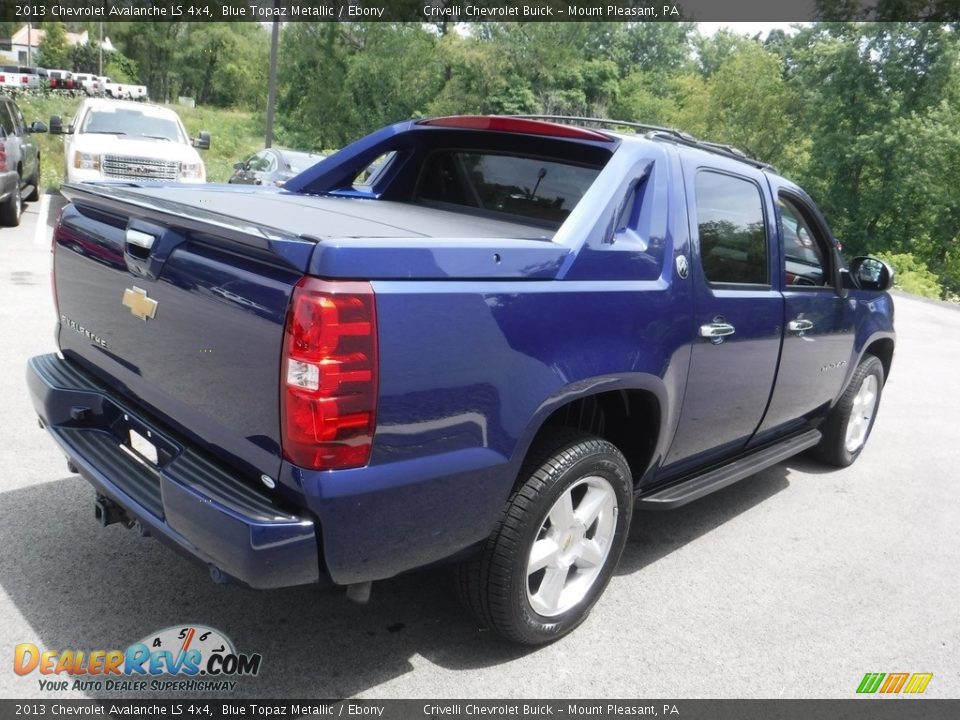 2013 Chevrolet Avalanche LS 4x4 Blue Topaz Metallic / Ebony Photo #10