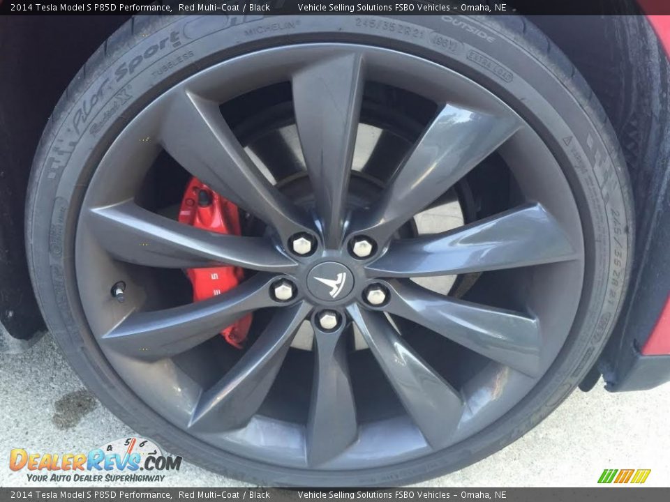 2014 Tesla Model S P85D Performance Wheel Photo #14