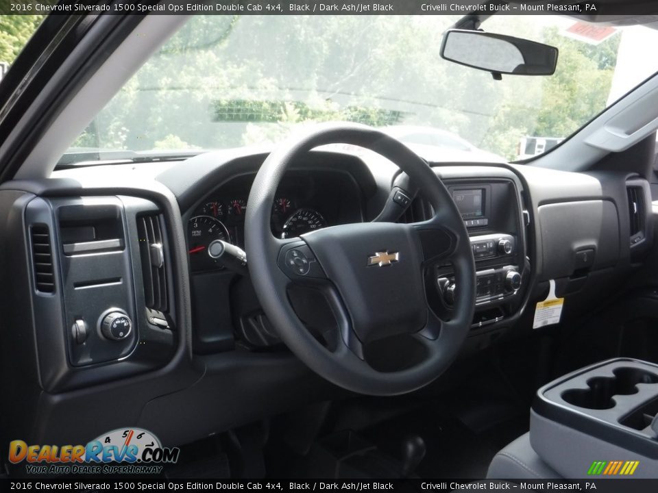2016 Chevrolet Silverado 1500 Special Ops Edition Double Cab 4x4 Black / Dark Ash/Jet Black Photo #13