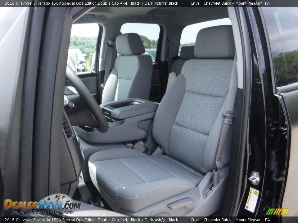 Front Seat of 2016 Chevrolet Silverado 1500 Special Ops Edition Double Cab 4x4 Photo #14