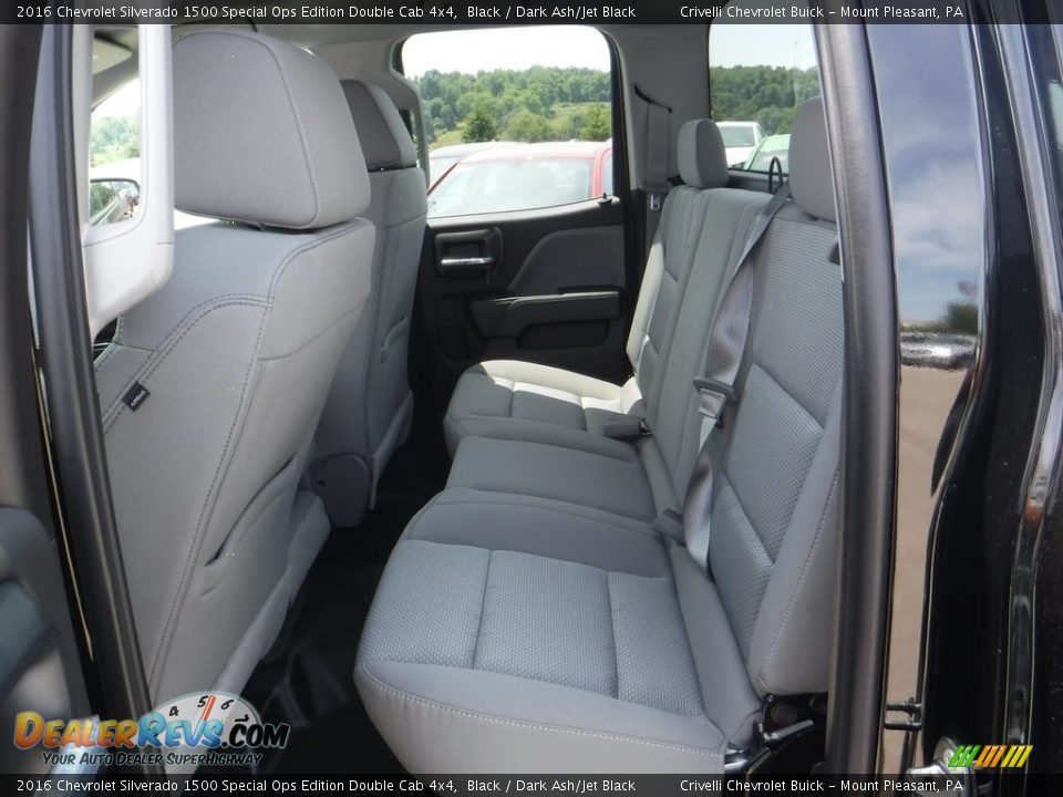 Rear Seat of 2016 Chevrolet Silverado 1500 Special Ops Edition Double Cab 4x4 Photo #21