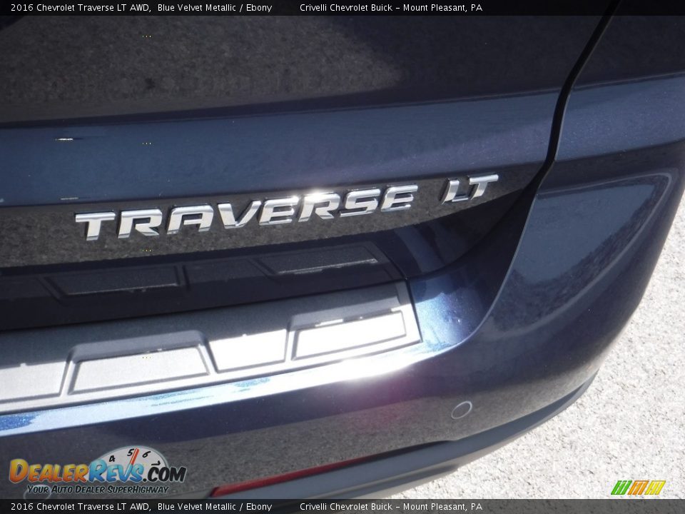 2016 Chevrolet Traverse LT AWD Blue Velvet Metallic / Ebony Photo #7