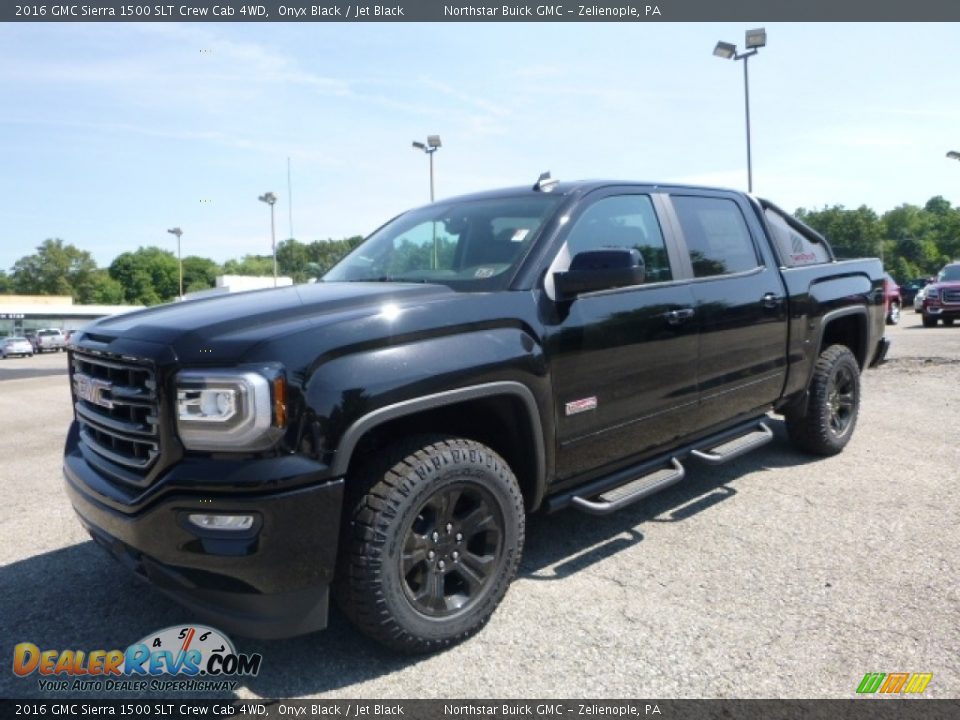 2016 GMC Sierra 1500 SLT Crew Cab 4WD Onyx Black / Jet Black Photo #1