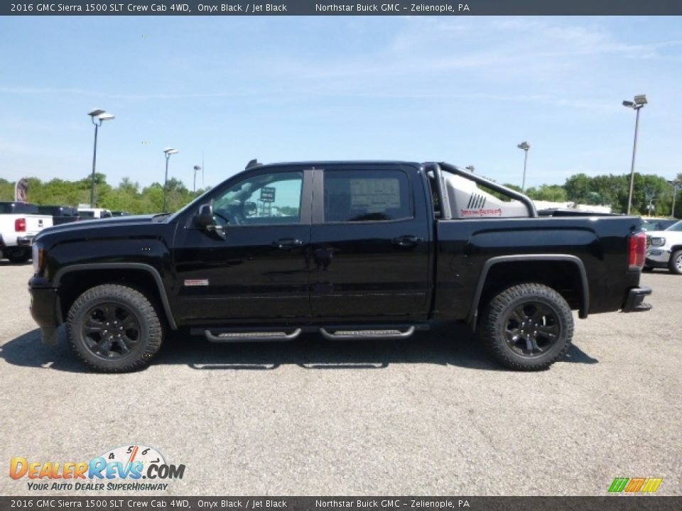 2016 GMC Sierra 1500 SLT Crew Cab 4WD Onyx Black / Jet Black Photo #2