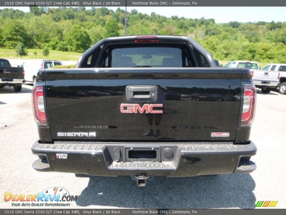 2016 GMC Sierra 1500 SLT Crew Cab 4WD Onyx Black / Jet Black Photo #4
