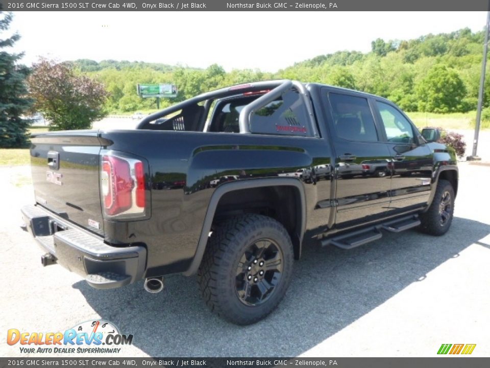 2016 GMC Sierra 1500 SLT Crew Cab 4WD Onyx Black / Jet Black Photo #5