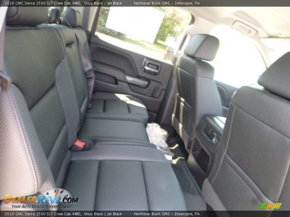2016 GMC Sierra 1500 SLT Crew Cab 4WD Onyx Black / Jet Black Photo #7