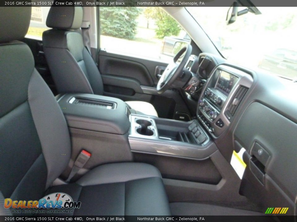 2016 GMC Sierra 1500 SLT Crew Cab 4WD Onyx Black / Jet Black Photo #8