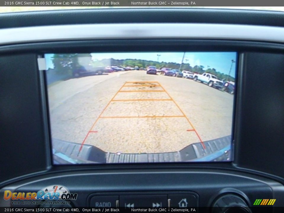 2016 GMC Sierra 1500 SLT Crew Cab 4WD Onyx Black / Jet Black Photo #16