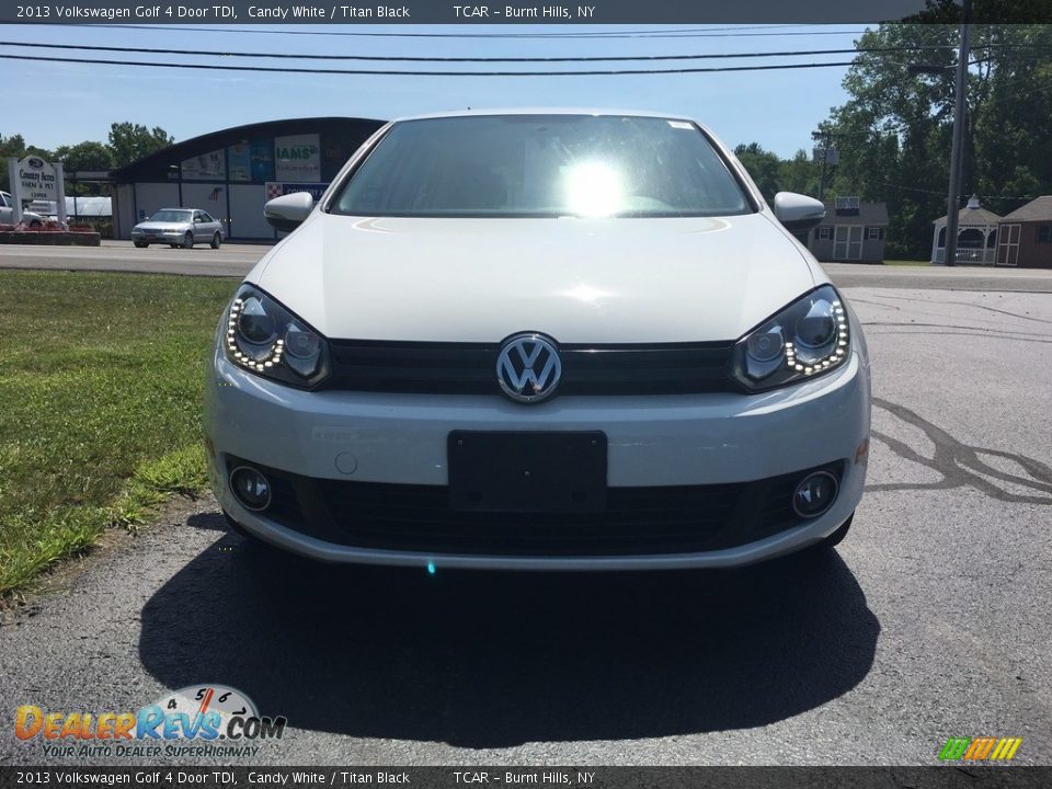 2013 Volkswagen Golf 4 Door TDI Candy White / Titan Black Photo #3