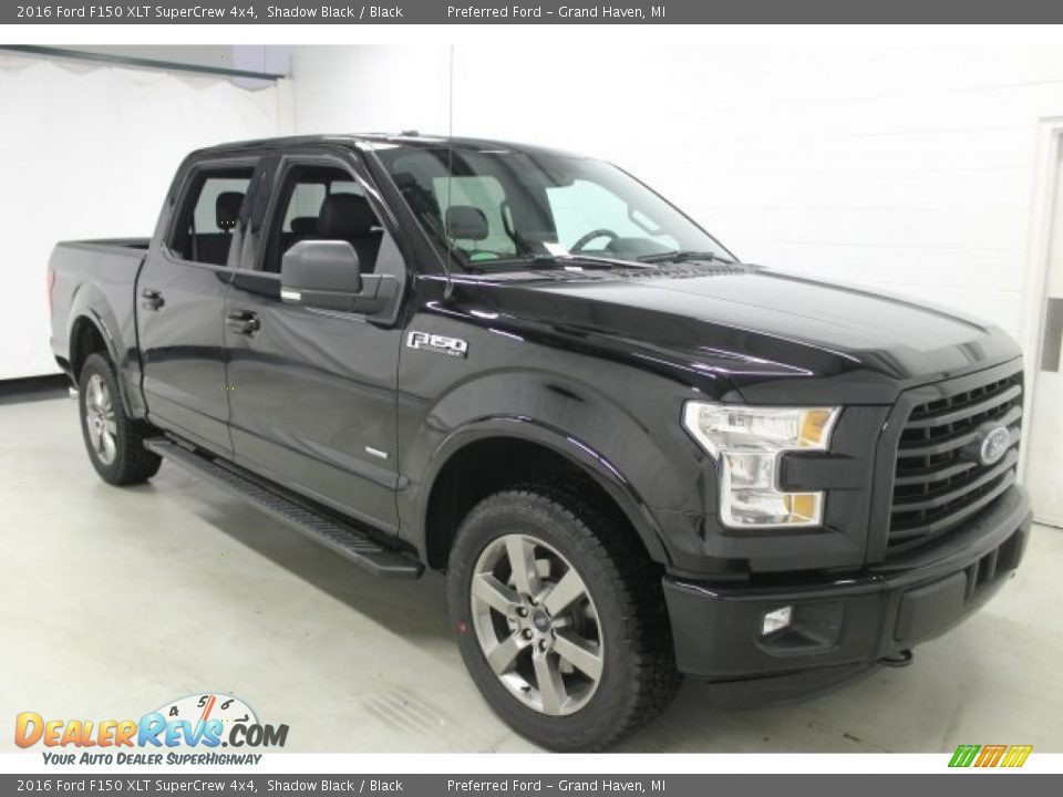 2016 Ford F150 XLT SuperCrew 4x4 Shadow Black / Black Photo #4