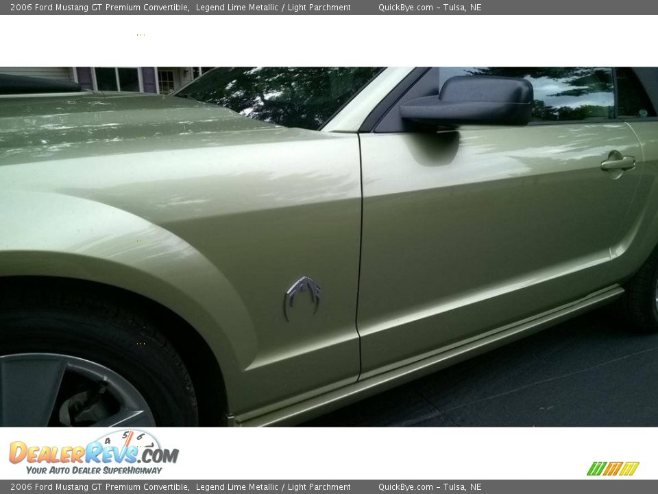 2006 Ford Mustang GT Premium Convertible Legend Lime Metallic / Light Parchment Photo #1