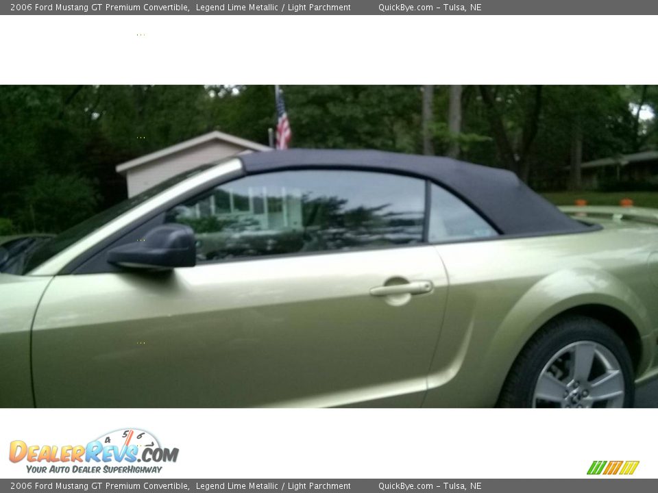 2006 Ford Mustang GT Premium Convertible Legend Lime Metallic / Light Parchment Photo #2