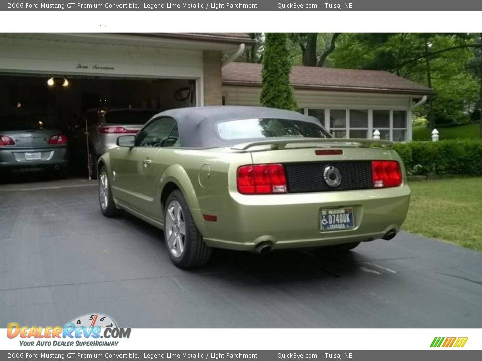 2006 Ford Mustang GT Premium Convertible Legend Lime Metallic / Light Parchment Photo #5