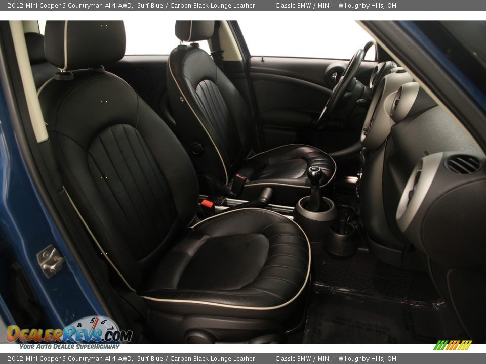 2012 Mini Cooper S Countryman All4 AWD Surf Blue / Carbon Black Lounge Leather Photo #12
