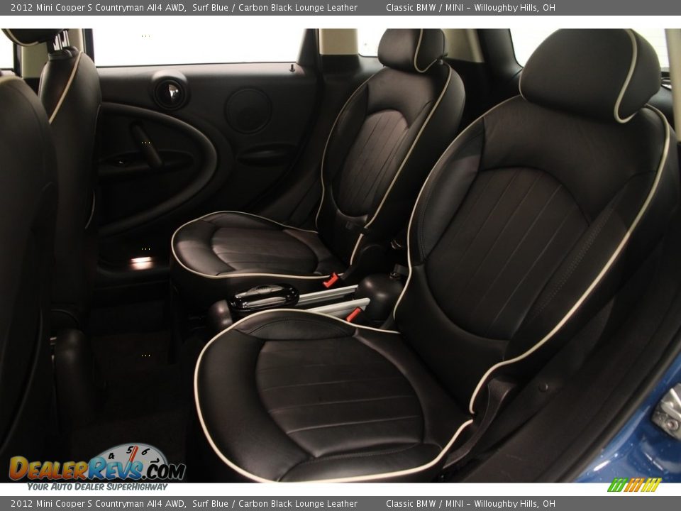 2012 Mini Cooper S Countryman All4 AWD Surf Blue / Carbon Black Lounge Leather Photo #14