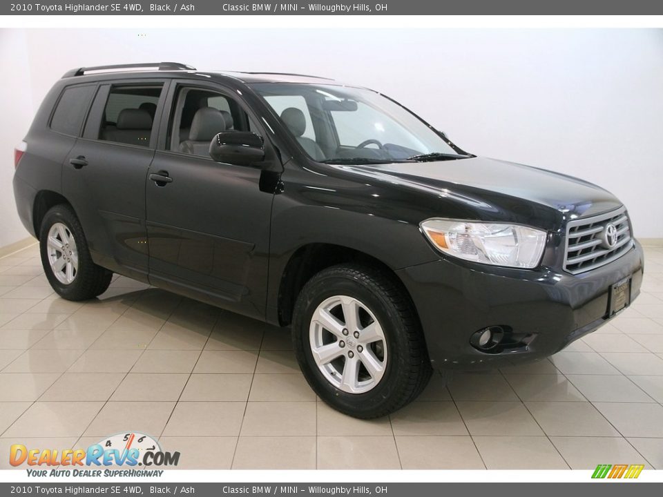 2010 Toyota Highlander SE 4WD Black / Ash Photo #1