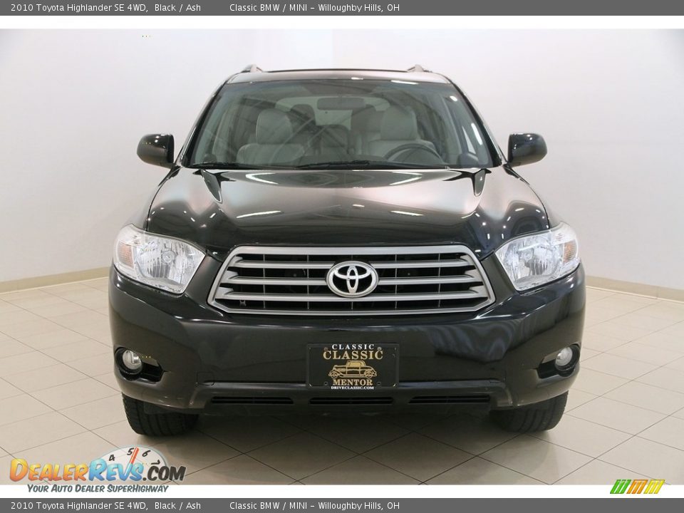 2010 Toyota Highlander SE 4WD Black / Ash Photo #2