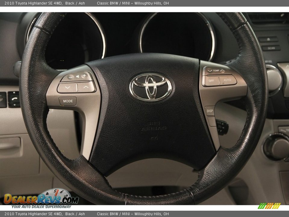 2010 Toyota Highlander SE 4WD Black / Ash Photo #9
