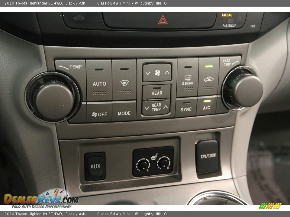 2010 Toyota Highlander SE 4WD Black / Ash Photo #13
