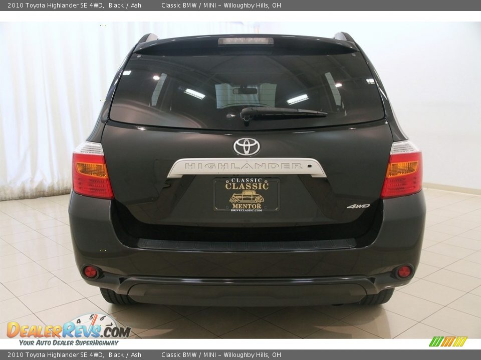 2010 Toyota Highlander SE 4WD Black / Ash Photo #22