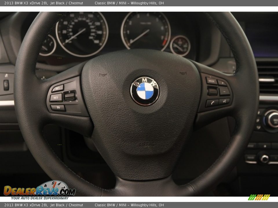 2013 BMW X3 xDrive 28i Jet Black / Chestnut Photo #6