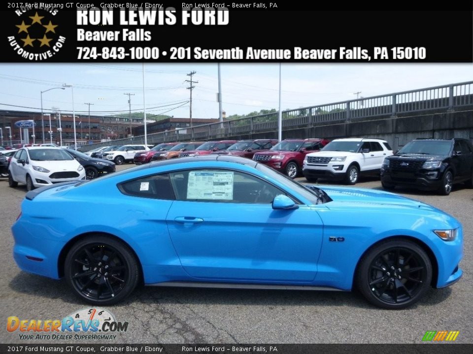 2017 Ford Mustang GT Coupe Grabber Blue / Ebony Photo #1