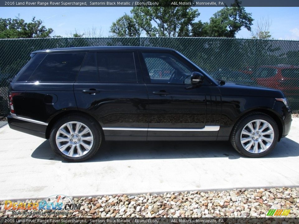 2016 Land Rover Range Rover Supercharged Santorini Black Metallic / Ebony/Ebony Photo #2