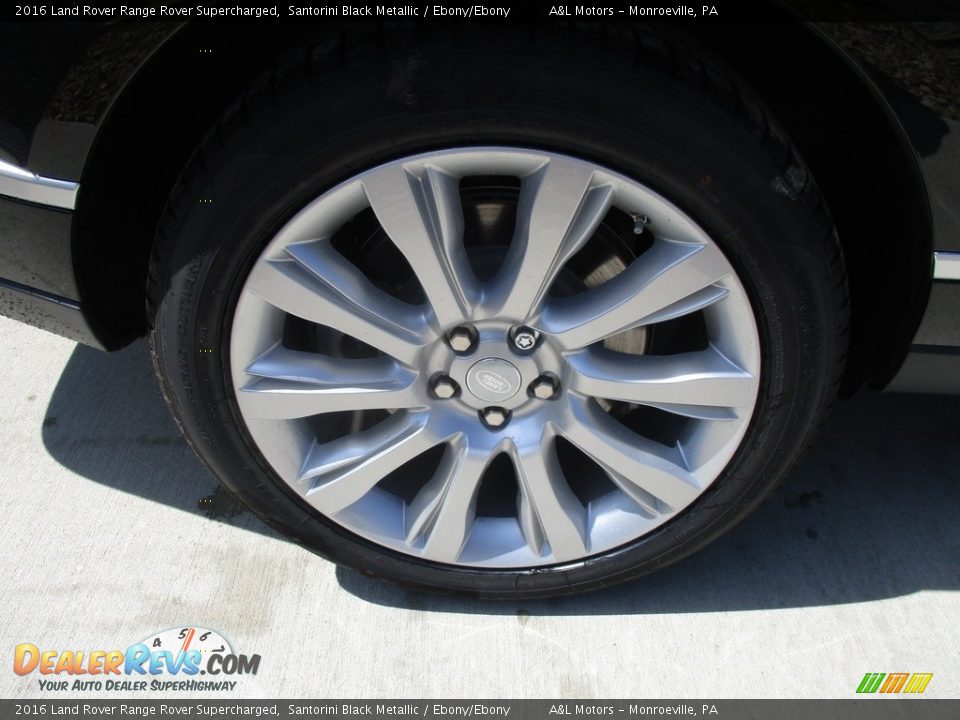 2016 Land Rover Range Rover Supercharged Santorini Black Metallic / Ebony/Ebony Photo #3