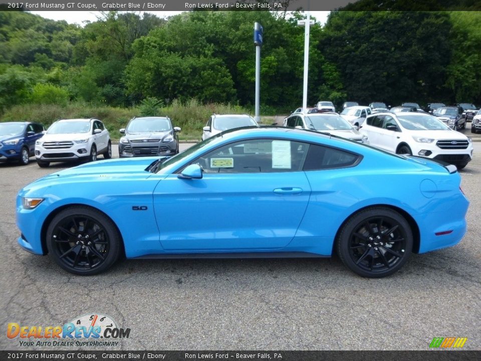 2017 Ford Mustang GT Coupe Grabber Blue / Ebony Photo #5