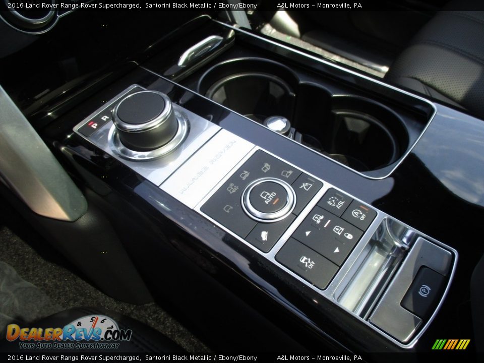 2016 Land Rover Range Rover Supercharged Santorini Black Metallic / Ebony/Ebony Photo #15