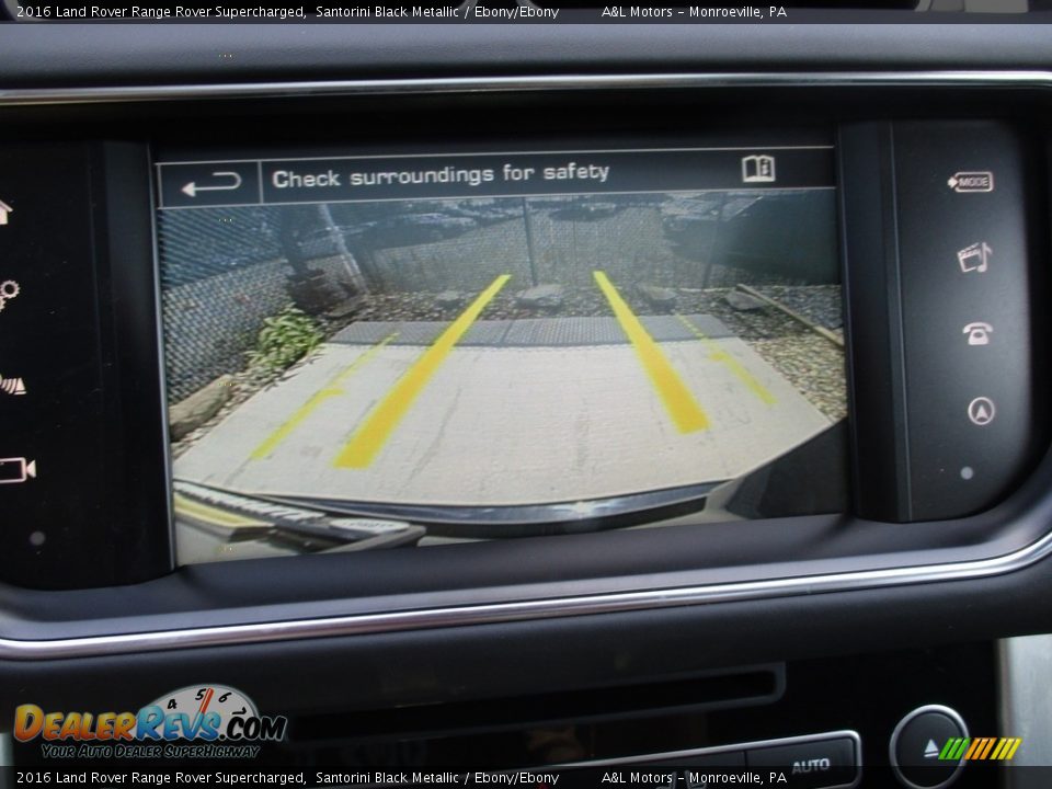 2016 Land Rover Range Rover Supercharged Santorini Black Metallic / Ebony/Ebony Photo #17