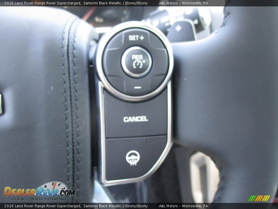 2016 Land Rover Range Rover Supercharged Santorini Black Metallic / Ebony/Ebony Photo #18