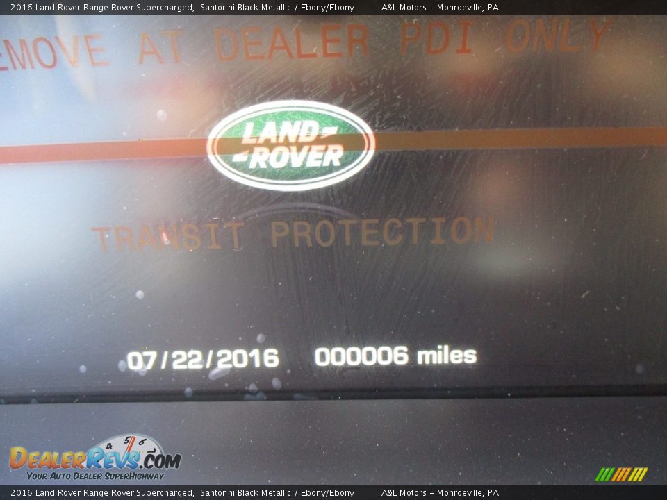2016 Land Rover Range Rover Supercharged Santorini Black Metallic / Ebony/Ebony Photo #20