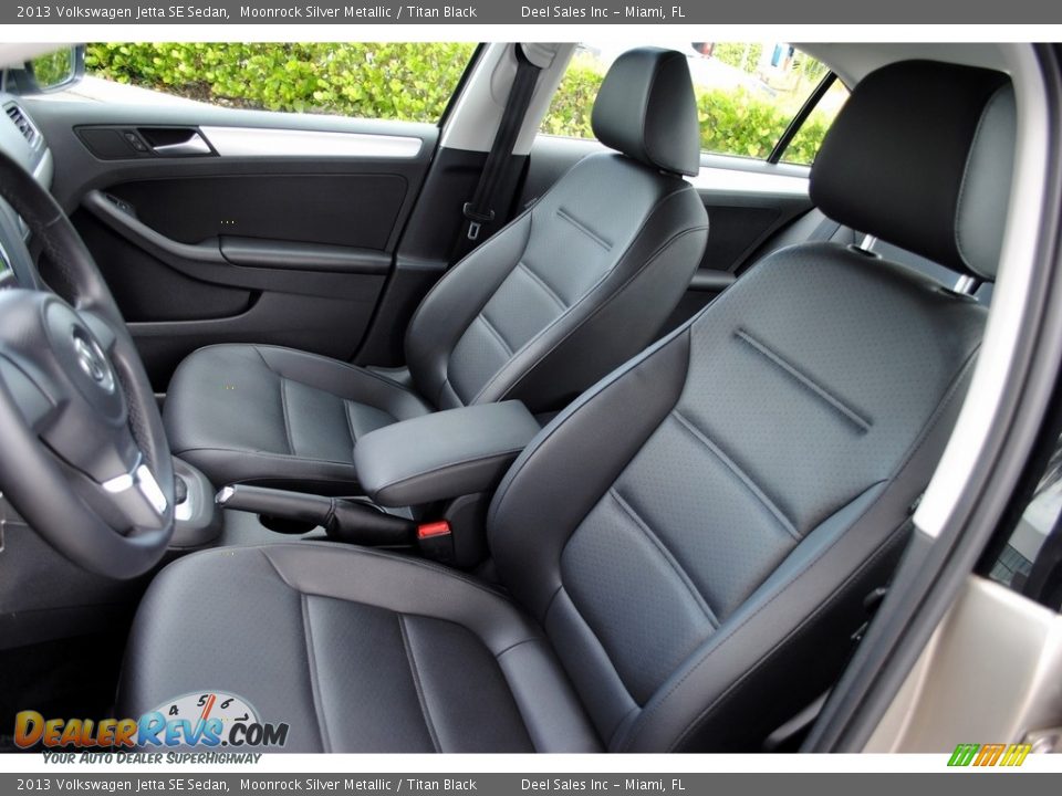 2013 Volkswagen Jetta SE Sedan Moonrock Silver Metallic / Titan Black Photo #14