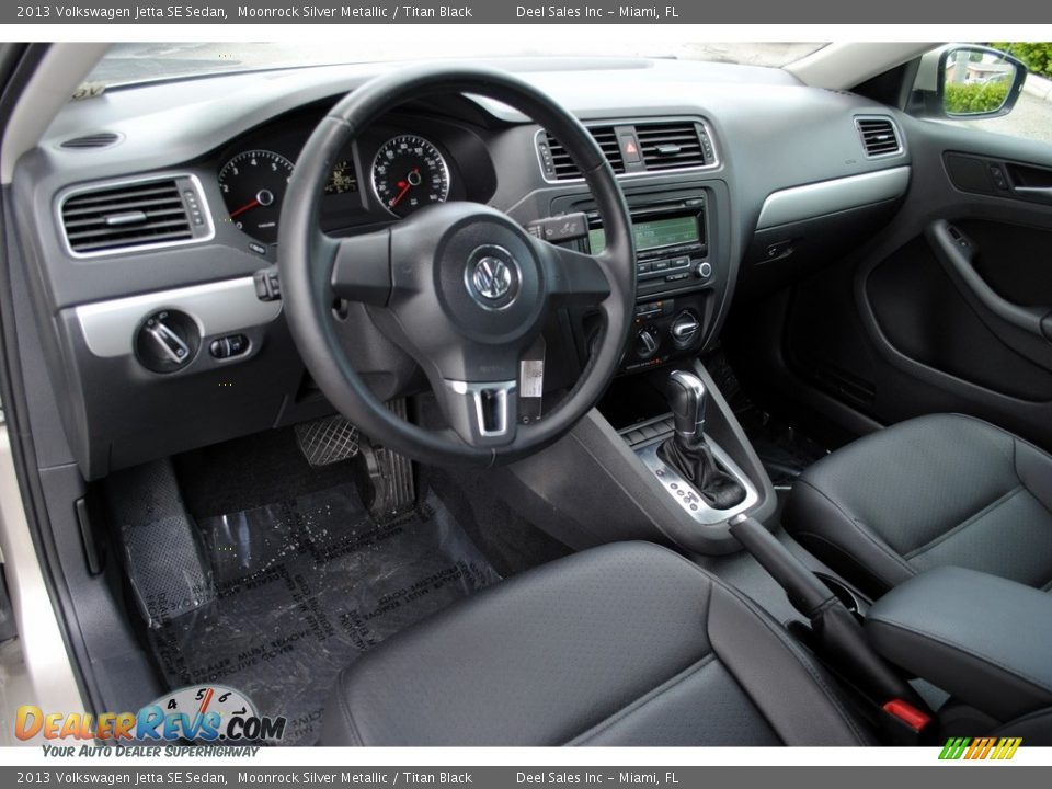 2013 Volkswagen Jetta SE Sedan Moonrock Silver Metallic / Titan Black Photo #16