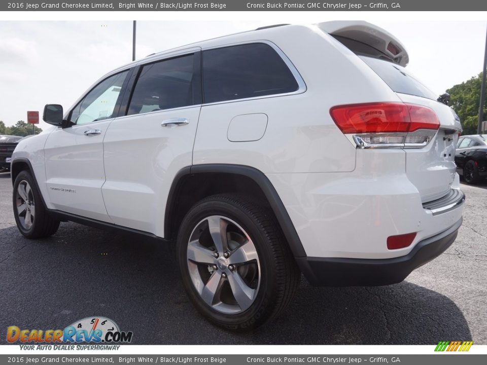 2016 Jeep Grand Cherokee Limited Bright White / Black/Light Frost Beige Photo #5