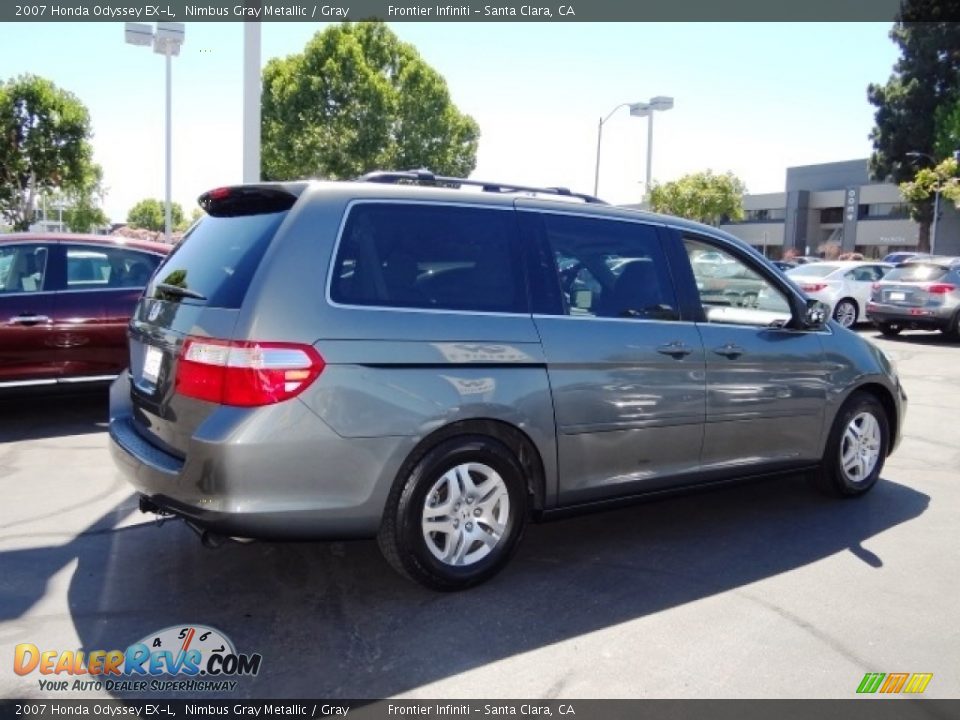 2007 Honda Odyssey EX-L Nimbus Gray Metallic / Gray Photo #6