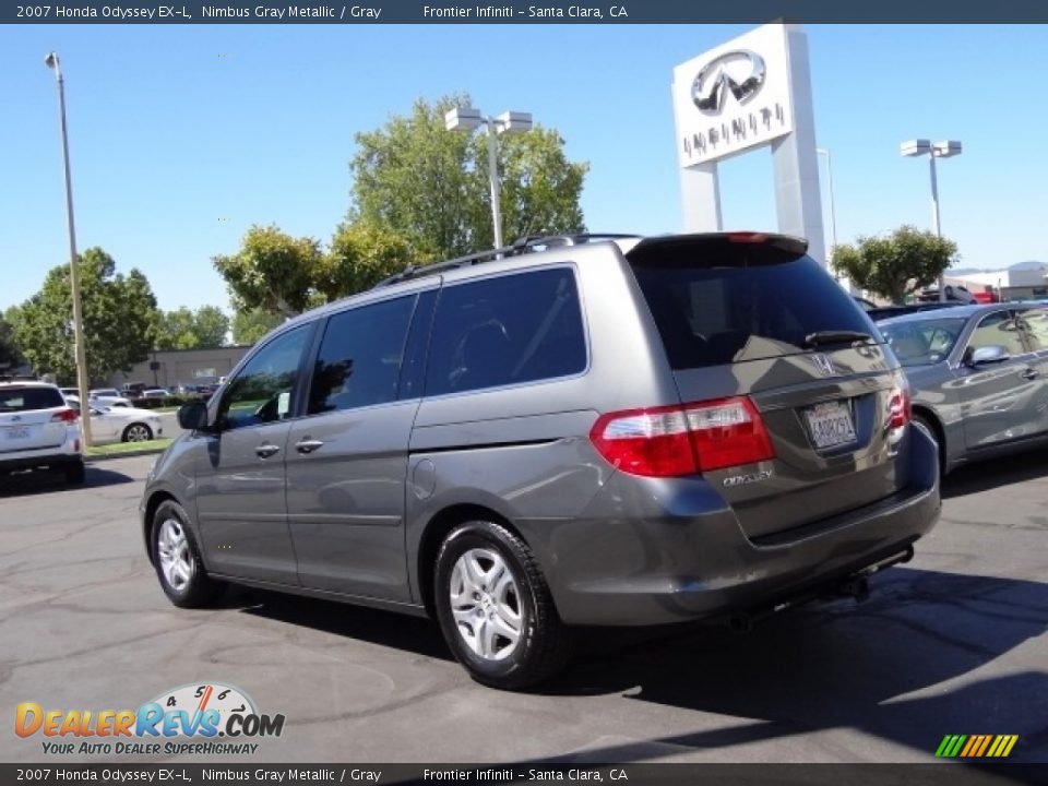 2007 Honda Odyssey EX-L Nimbus Gray Metallic / Gray Photo #8