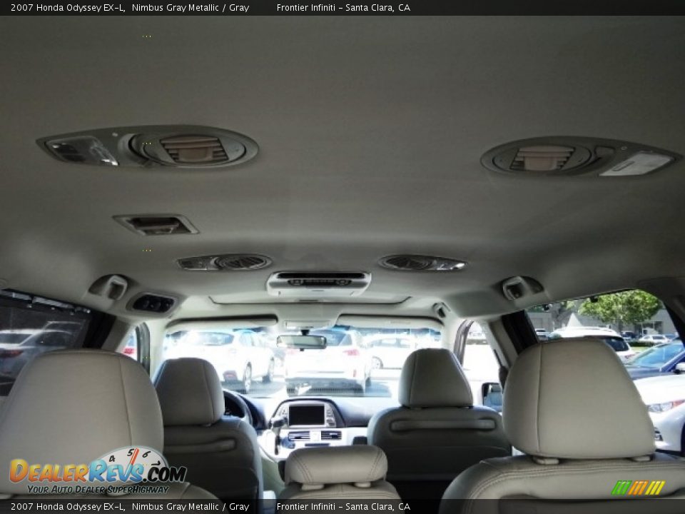 2007 Honda Odyssey EX-L Nimbus Gray Metallic / Gray Photo #17