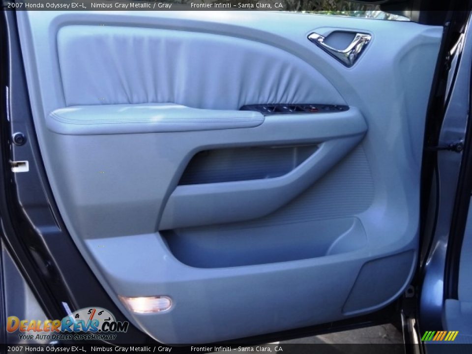 2007 Honda Odyssey EX-L Nimbus Gray Metallic / Gray Photo #20