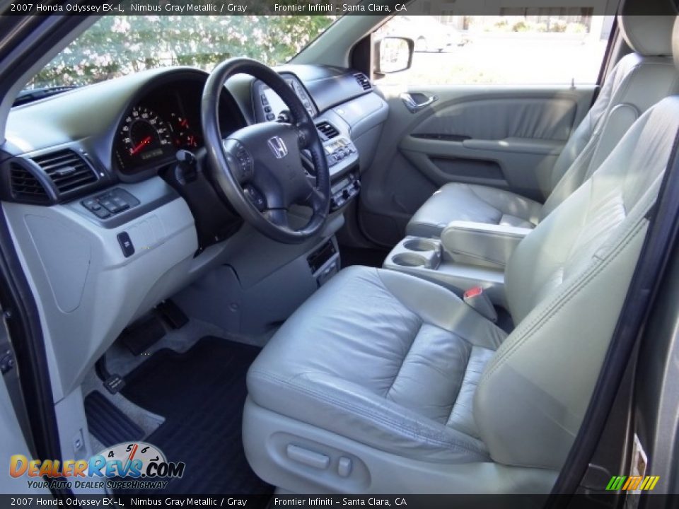 2007 Honda Odyssey EX-L Nimbus Gray Metallic / Gray Photo #21