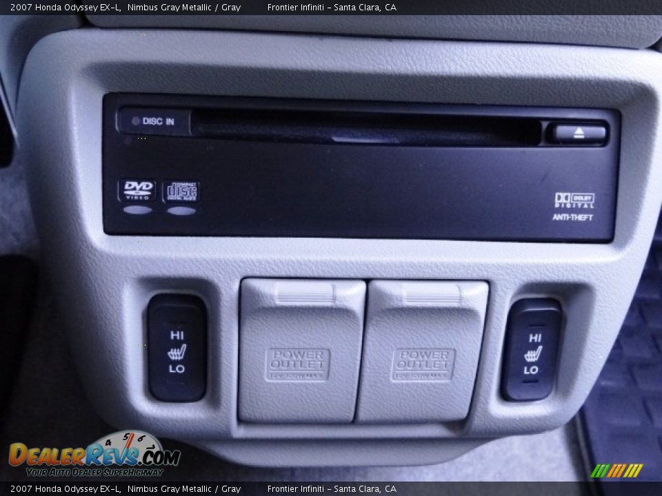 2007 Honda Odyssey EX-L Nimbus Gray Metallic / Gray Photo #34