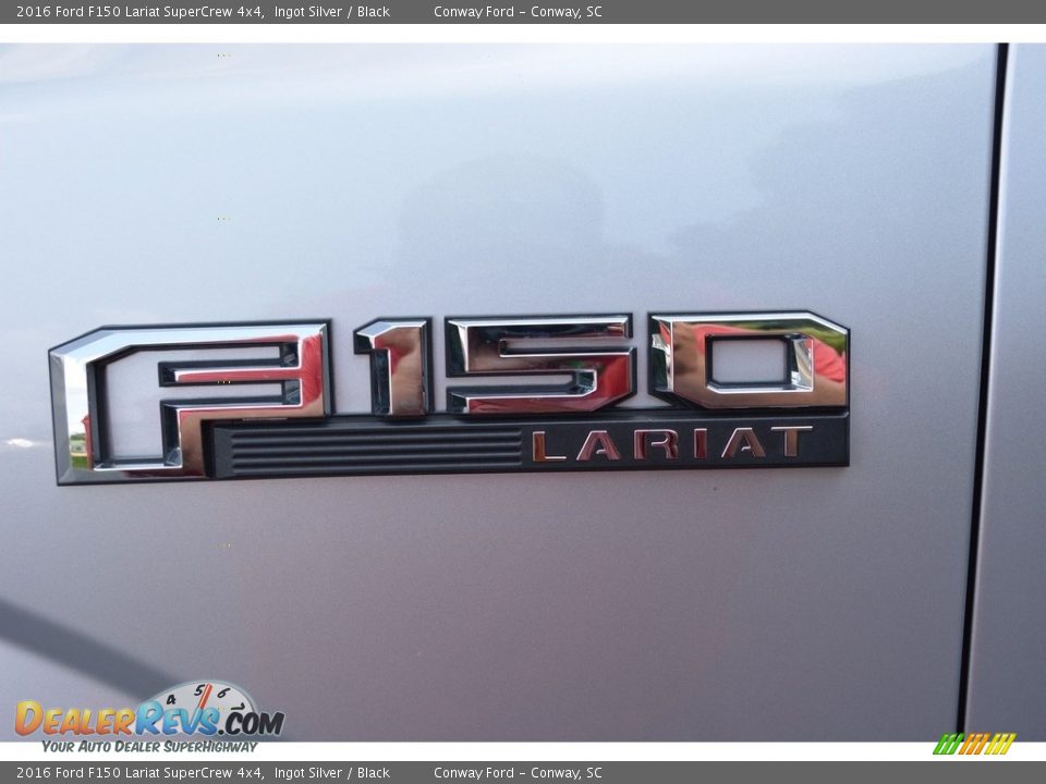 2016 Ford F150 Lariat SuperCrew 4x4 Ingot Silver / Black Photo #10