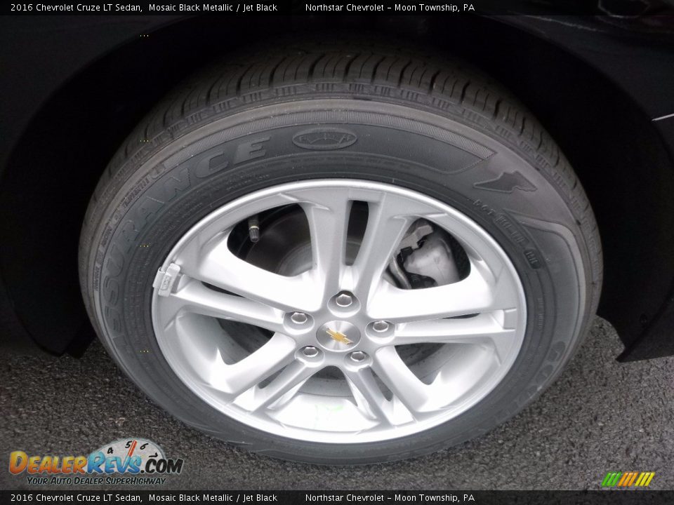 2016 Chevrolet Cruze LT Sedan Mosaic Black Metallic / Jet Black Photo #9